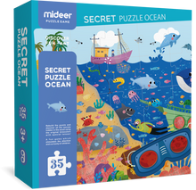 Load image into Gallery viewer, Secret Puzzle- Ocean Games Cardboard 35 pcs With An Adventure Glasses For Kids
