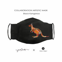 Load image into Gallery viewer, Artistic Face Mask - Folkart Kangaroo