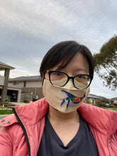 Load image into Gallery viewer, Artistic Face Mask - Paper Arts Whale