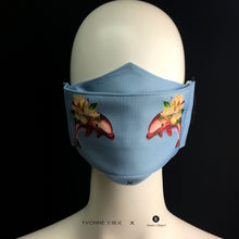 Load image into Gallery viewer, Artistic Face Mask - Paper Arts Twin Dolphins