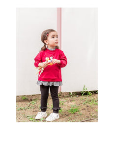 Red Sweater Blouse