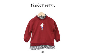 Red Sweater Blouse