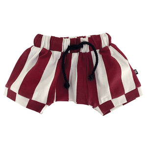 Baggy Stripe Shorts Rust